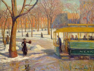 O carro verde, 1910 de William James Glackens